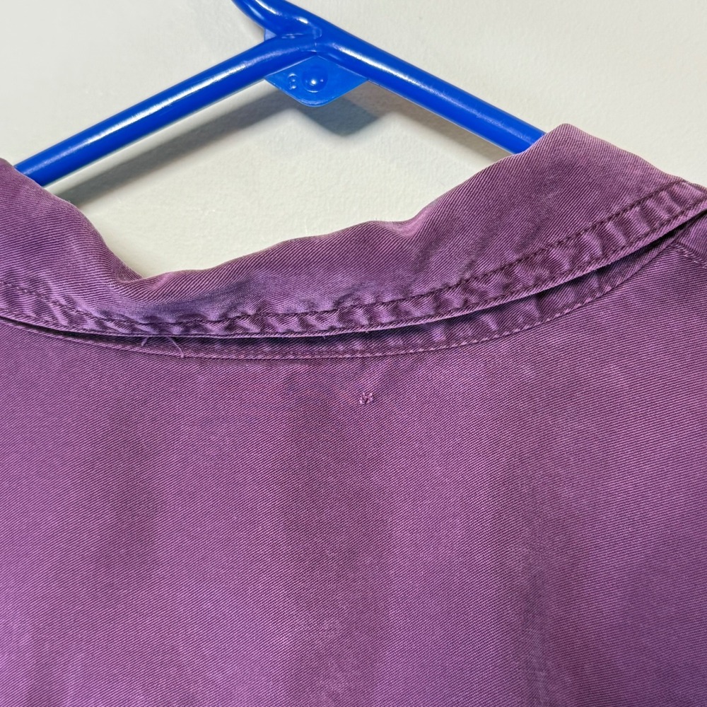 Eddie Bauer Women's Size X-Large Tencel Purple Button Up Casual‎ Comfort Layers - Picture 3 of 5